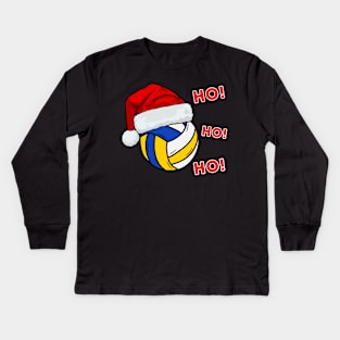 Christmas Volleyball Kids Long Sleeve T-Shirt